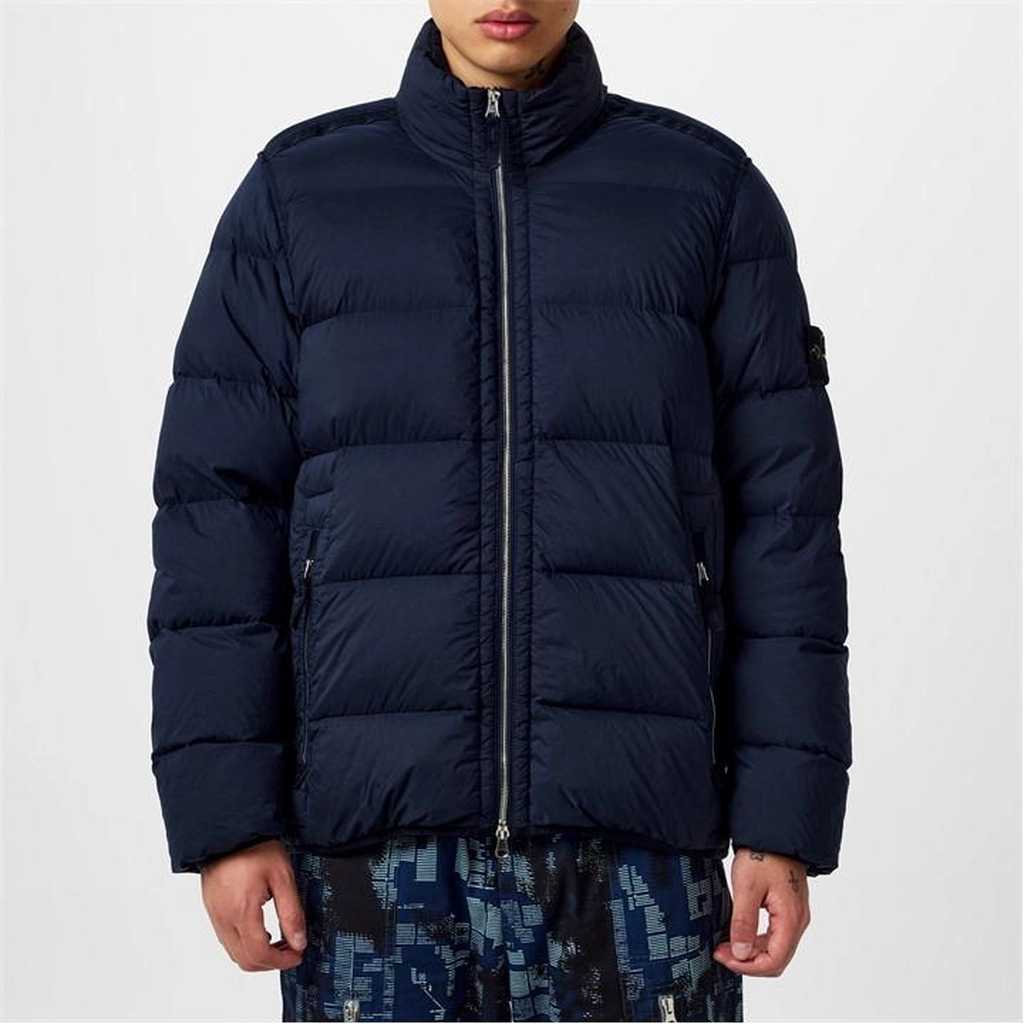 Stone Island Seamless Tunnel Down Jacket - Blue